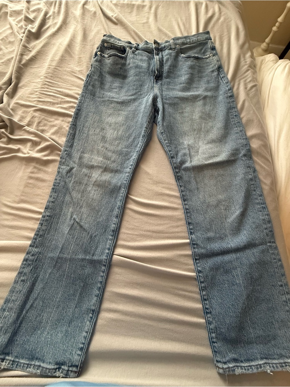 Madewell size 31 Classic Straight-Leg Women's Jeans in Light Blue